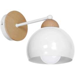 Milagro Dama White Wall Lamp 230V - Size: 28 x 15 x 16cm - Wilko