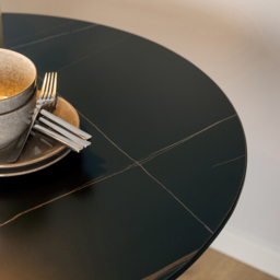 Florence Malta Ceramic Round Dining Table Black - Furniture To Go - Wilko - thumbnail 6