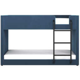 Flair Eden Navy Velvet Bunk Bed - Size: Single - Blue - Wilko - thumbnail 4