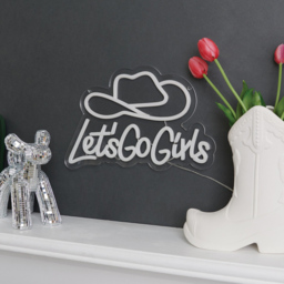 Lets Go Girls LED Neon Sign - Wilko - thumbnail 5