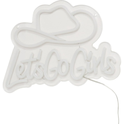 Lets Go Girls LED Neon Sign - Wilko - thumbnail 4
