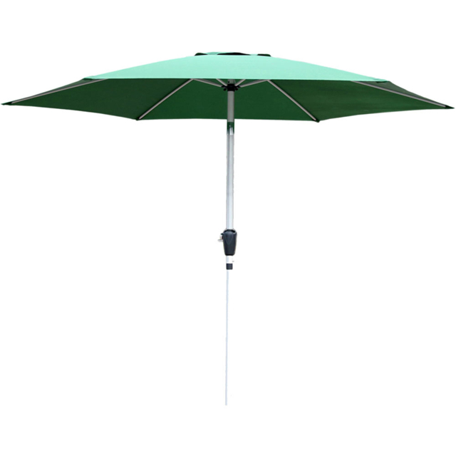 GlamHaus Green Tilting Garden Parasolwith Crank Handle 2.7m - Wilko - image 1