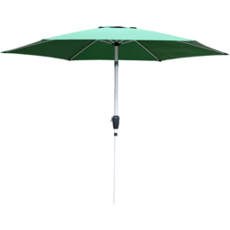 GlamHaus Green Tilting Garden Parasolwith Crank Handle 2.7m - Wilko - thumbnail 1