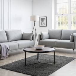 Julian Bowen Rohe 2 Seater Platinum Wool Sofa - Grey - Wilko - thumbnail 7