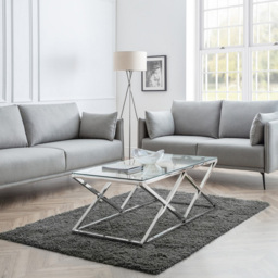 Julian Bowen Rohe 2 Seater Platinum Wool Sofa - Grey - Wilko - thumbnail 6