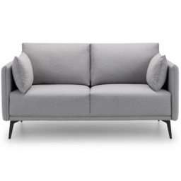 Julian Bowen Rohe 2 Seater Platinum Wool Sofa - Grey - Wilko - thumbnail 4