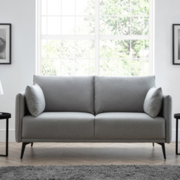 Julian Bowen Rohe 2 Seater Platinum Wool Sofa - Grey - Wilko - thumbnail 5