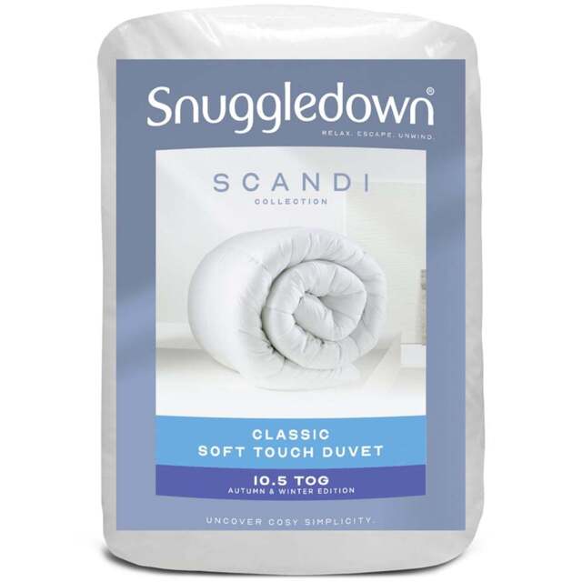 Snuggledown King Size White Scandinavian Hollowfibre Duvet  10.5 Tog - Wilko - image 1