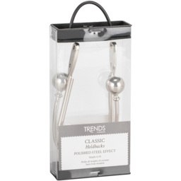 Trend Interior Classic Metallic Curtain Holdback 2 Pack - Size: 10 x 19 x 4cm - Wilko - thumbnail 3