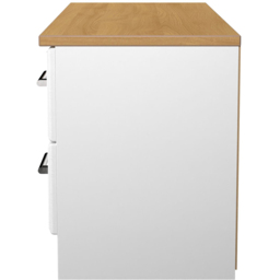 Crowndale Kent 4 Drawer White Ash and Modern Oak Bed Box Ready Assembled - White Ash & Modern Oak - Wilko - thumbnail 4