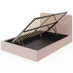 GFW Chiswick Small Double Soft Pink Ottoman Bed - Wilko - thumbnail 4