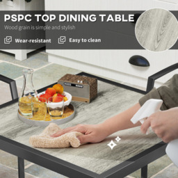 Outsunny 4 Seater Garden Dining Set Grey - Wilko - thumbnail 6