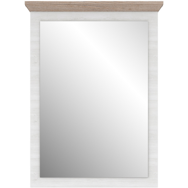 Florence Illopa Nelson and Snowy Oak Mirror - Size: 94 x 70cm - Brown - Furniture to Go - Wilko - image 1