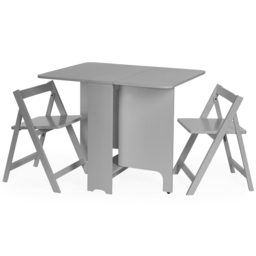 Julian Bowen Gatan 2 Seater Grey Small Gateleg Table Set - Wilko - thumbnail 3