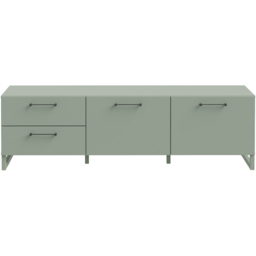 Florence Sali 2 Door 2 Drawer Sage Green TV Unit - Size: 48.6 x 164.6 x 41.1cm - Furniture To Go - Wilko - thumbnail 4