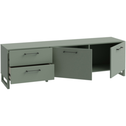 Florence Sali 2 Door 2 Drawer Sage Green TV Unit - Size: 48.6 x 164.6 x 41.1cm - Furniture To Go - Wilko - thumbnail 5