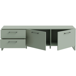 Florence Sali 2 Door 2 Drawer Sage Green TV Unit - Size: 48.6 x 164.6 x 41.1cm - Furniture To Go - Wilko - thumbnail 6