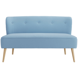 Beau 2 Seater Blue Blonde Wood Sofa - LPD Home - Wilko - thumbnail 4