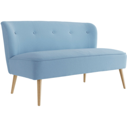 Beau 2 Seater Blue Blonde Wood Sofa - LPD Home - Wilko - thumbnail 3