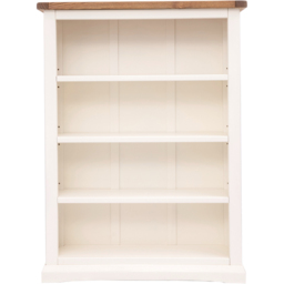 Cosenza 4 Shelf Off White Wide Bookcase - Wilko - thumbnail 3