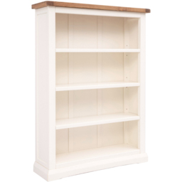Cosenza 4 Shelf Off White Wide Bookcase - Wilko - thumbnail 4