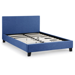 Julian Bowen Rialto King Size Dark Blue Linen Bed - Wilko - thumbnail 5