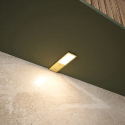 Sorrelis Elvan TriGlow Brushed Brass Rectangle 3 Cabinet Light Kit - Size: 0.68 x 5 x 17.5cm - Multi - Wilko - thumbnail 3