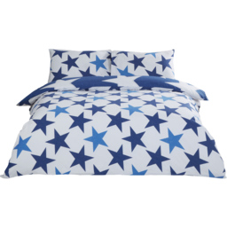 Rapport Home All Stars Single Navy Duvet Cover Set - Blue - Wilko - thumbnail 4