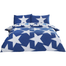 Rapport Home All Stars Single Navy Duvet Cover Set - Blue - Wilko - thumbnail 3