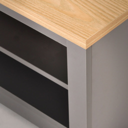 TTAP Memphis 2 Shelf Grey TV Stand - Size: 14.4 x 120 x 39.5cm - Wilko - thumbnail 7