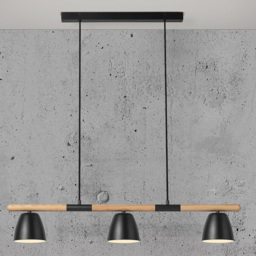 Nordlux Theo Black Pendant Light - Size: 16.5 x 88.5 x 12.5cm - Wilko - thumbnail 3