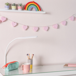 ValueLights 10 Warm White LED Paper Hearts Fairy String Lights - Size: 140 x 6 x 6cm - Pink - Wilko - thumbnail 6