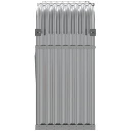 vidaXL Grey Galvanised Steel Firewood Log Holder 100 x 120 x 45cm - Wilko - thumbnail 5