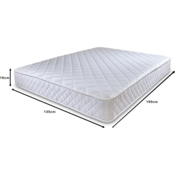 Extreme Comfort Cooltouch Double Diamond White Foam Free Open Coil Spring Mattress - eXtreme comfort ltd - Wilko - thumbnail 5