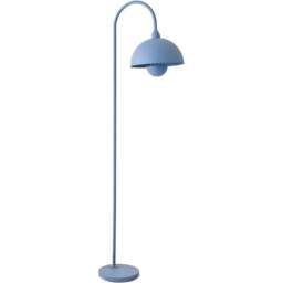 ValueLights Tilly Pastel Sky Blue Arched Dome Shade Metal LED Floor Lamp - Size: 160 x 45.5 x 30cm - Wilko