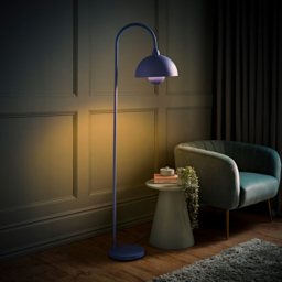ValueLights Tilly Pastel Sky Blue Arched Dome Shade Metal LED Floor Lamp - Size: 160 x 45.5 x 30cm - Wilko - thumbnail 7
