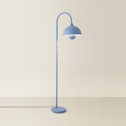 ValueLights Tilly Pastel Sky Blue Arched Dome Shade Metal LED Floor Lamp - Size: 160 x 45.5 x 30cm - Wilko - thumbnail 6