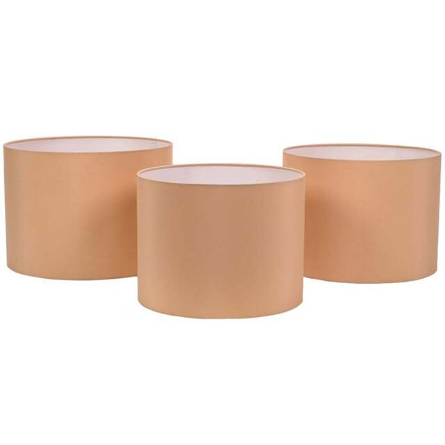ValueLights Torbery Sand Nesting Ceiling Light Shade 3 Pack - Size: 22 x 30 x 30cm - Brown - Wilko - image 1