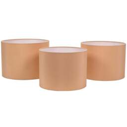 ValueLights Torbery Sand Nesting Ceiling Light Shade 3 Pack - Size: 22 x 30 x 30cm - Brown - Wilko