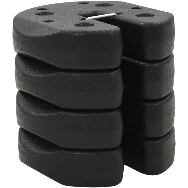 Home Source Anchor Concrete Filled Gazebo Weight 3kg 4 Pack - Size: 5.8 x 22 x 22cm - Black - Wilko - image 1