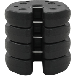 Home Source Anchor Concrete Filled Gazebo Weight 3kg 4 Pack - Size: 5.8 x 22 x 22cm - Black - Wilko - thumbnail 3