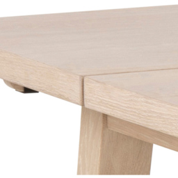 Florence A Line White Oak Rectangular Dining Table - Furniture To Go - Wilko - thumbnail 6