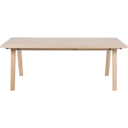 Florence A Line White Oak Rectangular Dining Table - Furniture To Go - Wilko - thumbnail 4