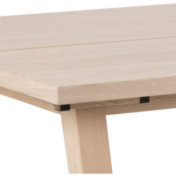 Florence A Line White Oak Rectangular Dining Table - Furniture To Go - Wilko - thumbnail 5