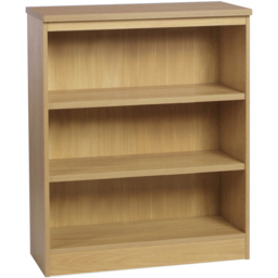 R White Cabinets 3 Shelf Classic Oak Mid Height Bookcase - Brown - Wilko - thumbnail 3