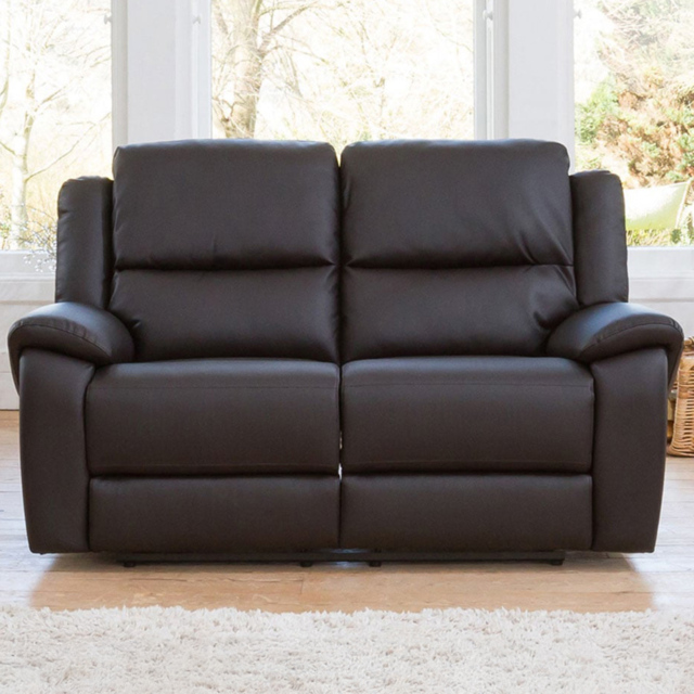 Brookhaven 2 Seater Brown Bonded Leather Electric Recliner Sofa - Artemis Home - Wilko - image 1