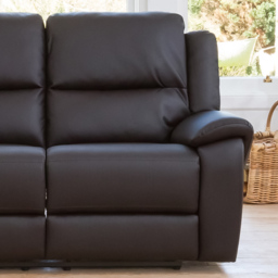 Brookhaven 2 Seater Brown Bonded Leather Electric Recliner Sofa - Artemis Home - Wilko - thumbnail 3