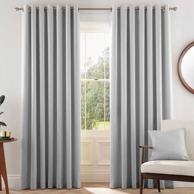 Helena Springfield Eden Lined Silver Curtains 168 x 229cm - Size: W 168 x D 229cm - Wilko - image 1