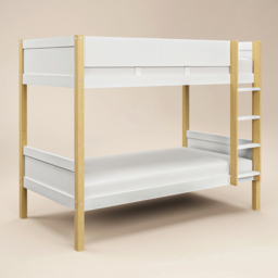 Flair Mateo White Ribbed Detachable Bunk Bed - Size: Single - Wilko - thumbnail 3