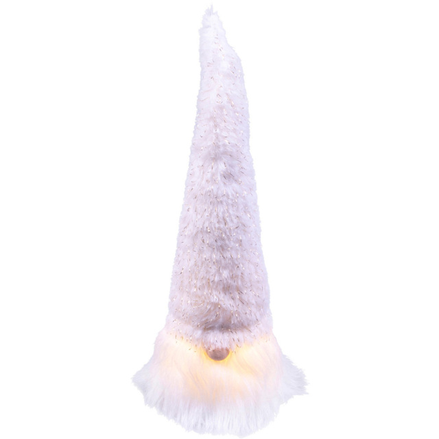 St Helens Anders LED Nose Sitting Gonk Decoration - Size: 230 x 90 x 90cm - White - Wilko - image 1